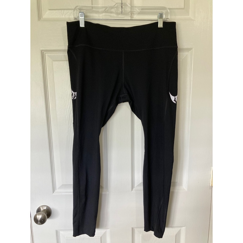 Nike Dri-FIT Women's Black Yoga Leggings XL Zipper Pocket Activewear Athleisure